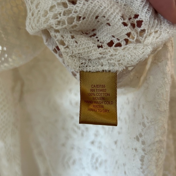 APRIL CORNELL Cotton Lace Sleeveless Tunic | XL - Picture 5 of 9